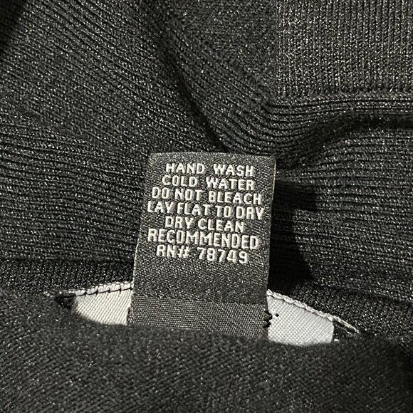 Arden B Bodycon Dress Black Sheer Sleeve Silk Cocktail Mini Size S Small - Picture 4 of 6